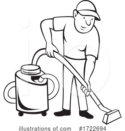 Royalty-Free (RF) Carpet Cleaner Clipart Illustration by patrimonio - Stock Sample #1722694