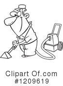 Carpet Cleaning Clipart #1209619 by toonaday