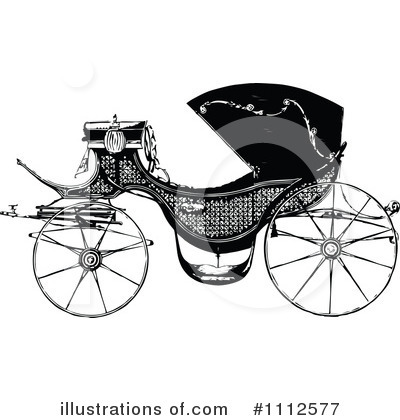 Horse Drawn Carriage Clipart #1112577 by Prawny Vintage