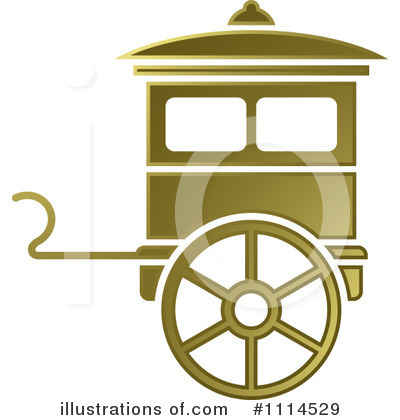 Horse Drawn Carriages Clipart #1114529 by Lal Perera