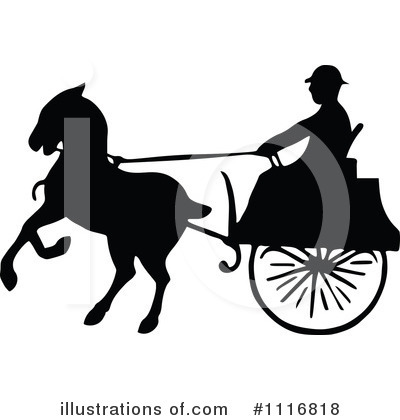 Royalty-Free (RF) Carriage Clipart Illustration by Prawny Vintage - Stock Sample #1116818