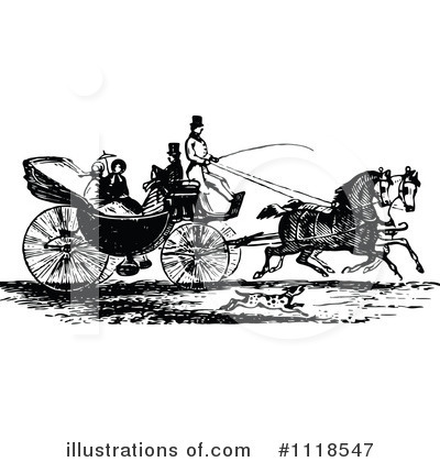Royalty-Free (RF) Carriage Clipart Illustration by Prawny Vintage - Stock Sample #1118547