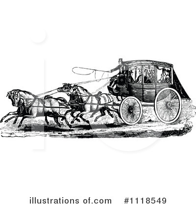 Royalty-Free (RF) Carriage Clipart Illustration by Prawny Vintage - Stock Sample #1118549