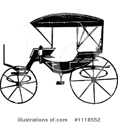 Royalty-Free (RF) Carriage Clipart Illustration by Prawny Vintage - Stock Sample #1118552