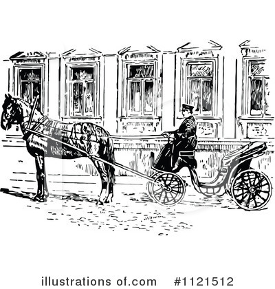 Royalty-Free (RF) Carriage Clipart Illustration by Prawny Vintage - Stock Sample #1121512