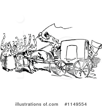 Royalty-Free (RF) Carriage Clipart Illustration by Prawny Vintage - Stock Sample #1149554