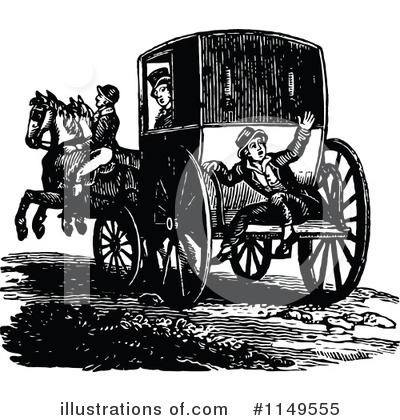 Royalty-Free (RF) Carriage Clipart Illustration by Prawny Vintage - Stock Sample #1149555