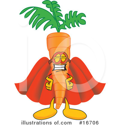 Carrot Character Clipart #16706 by Mascot Junction
