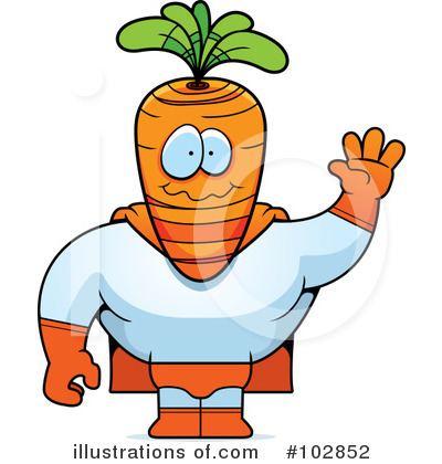 Royalty-Free (RF) Carrot Clipart Illustration by Cory Thoman - Stock Sample #102852