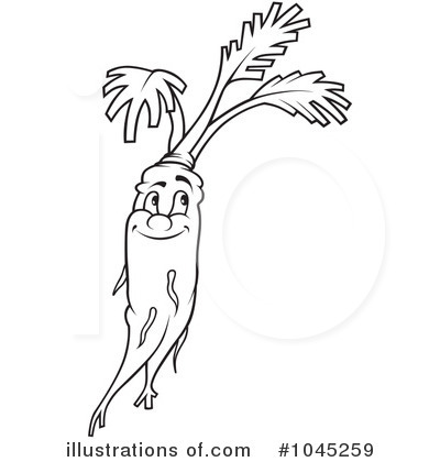 Royalty-Free (RF) Carrot Clipart Illustration by dero - Stock Sample #1045259
