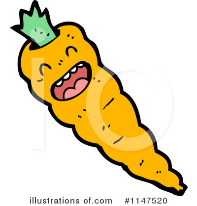 Royalty-Free (RF) Carrot Clipart Illustration by lineartestpilot - Stock Sample #1147520