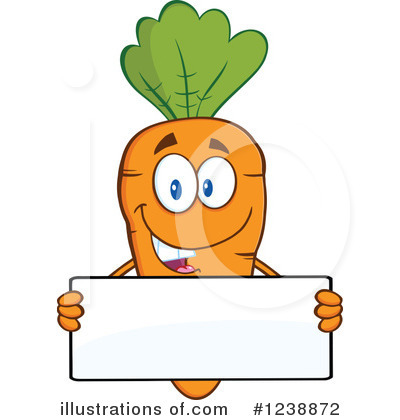 Royalty-Free (RF) Carrot Clipart Illustration by Hit Toon - Stock Sample #1238872