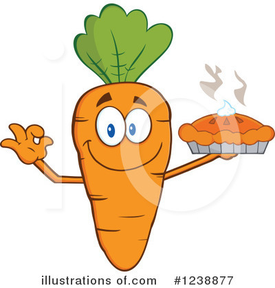 Royalty-Free (RF) Carrot Clipart Illustration by Hit Toon - Stock Sample #1238877