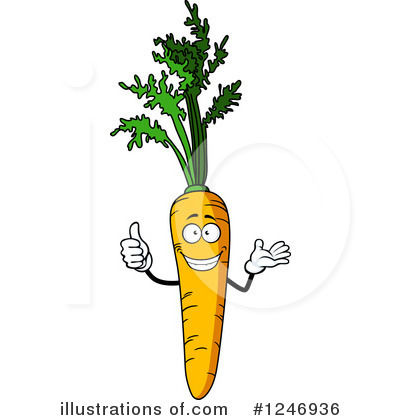 Royalty-Free (RF) Carrot Clipart Illustration by Vector Tradition SM - Stock Sample #1246936