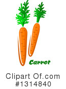 Carrot Clipart #1314840 by Vector Tradition SM