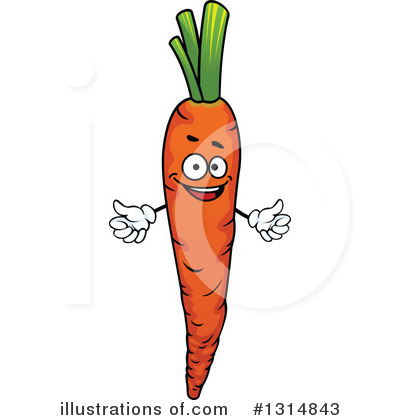 Royalty-Free (RF) Carrot Clipart Illustration by Vector Tradition SM - Stock Sample #1314843