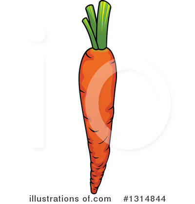Royalty-Free (RF) Carrot Clipart Illustration by Vector Tradition SM - Stock Sample #1314844