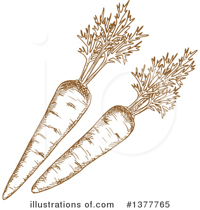 Royalty-Free (RF) Carrot Clipart Illustration by Vector Tradition SM - Stock Sample #1377765