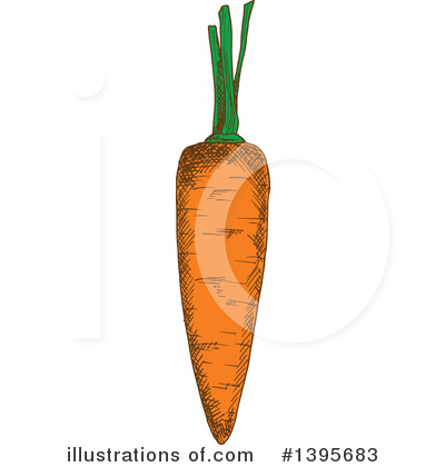 Royalty-Free (RF) Carrot Clipart Illustration by Vector Tradition SM - Stock Sample #1395683