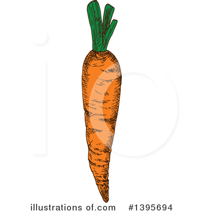 Carrot Clipart #1395694 by Vector Tradition SM