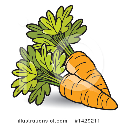 Royalty-Free (RF) Carrot Clipart Illustration by Lal Perera - Stock Sample #1429211