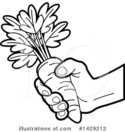 Carrot Clipart #1429212 by Lal Perera