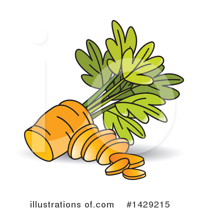 Royalty-Free (RF) Carrot Clipart Illustration by Lal Perera - Stock Sample #1429215