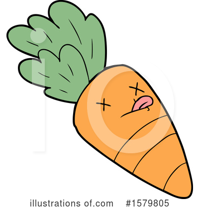 Royalty-Free (RF) Carrot Clipart Illustration by lineartestpilot - Stock Sample #1579805