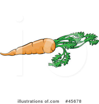 Royalty-Free (RF) Carrot Clipart Illustration by pauloribau - Stock Sample #45678