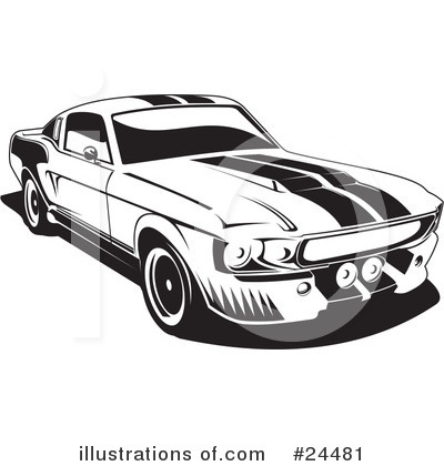 Ford Mustang Clipart #24481 by David Rey