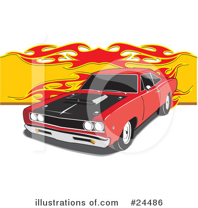 Royalty-Free (RF) Cars Clipart Illustration by David Rey - Stock Sample #24486