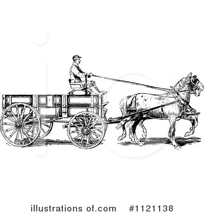 Royalty-Free (RF) Cart Clipart Illustration by Prawny Vintage - Stock Sample #1121138