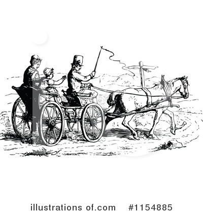 Royalty-Free (RF) Cart Clipart Illustration by Prawny Vintage - Stock Sample #1154885