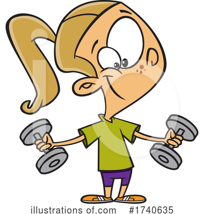 Weight Lifting Clipart #1740635 by toonaday