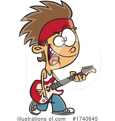 Rock Music Clipart #1740645 by toonaday