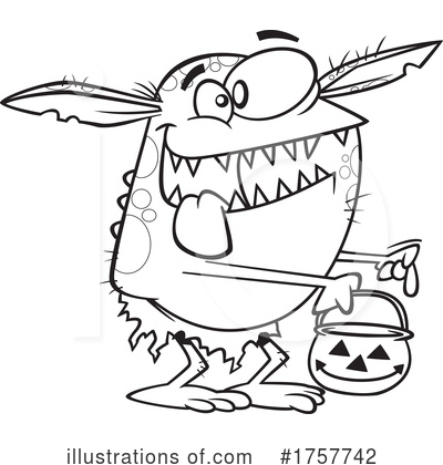 Trick Or Treating Clipart #1757742 by toonaday