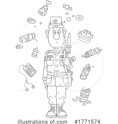 Soldier Clipart #1771574 by Alex Bannykh