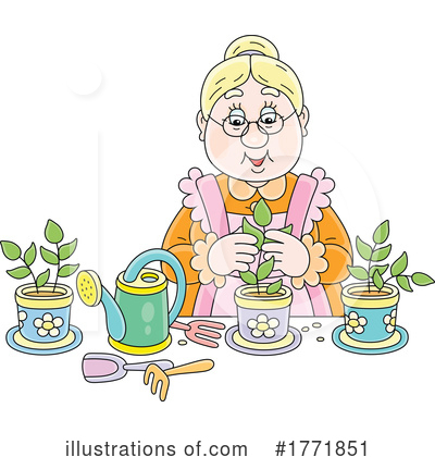 Grandparents Clipart #1771851 by Alex Bannykh