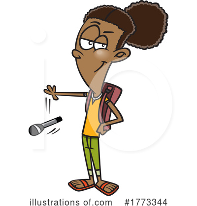 School Girl Clipart #1773344 by toonaday