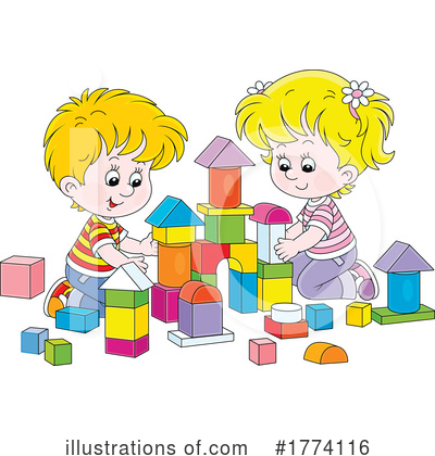 Toy Blocks Clipart #1774116 by Alex Bannykh