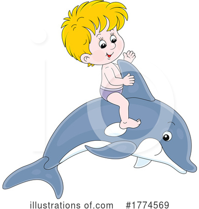 Dolphins Clipart #1774569 by Alex Bannykh