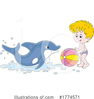 Dolphins Clipart #1774571 by Alex Bannykh