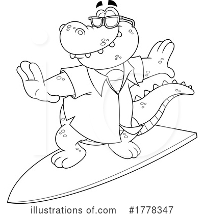 Alligator Clipart #1778347 by Hit Toon