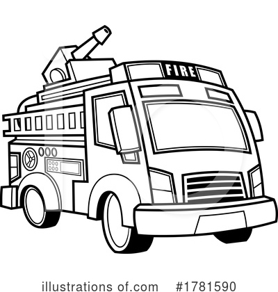 Fire Truck Clipart #1781590 by Hit Toon