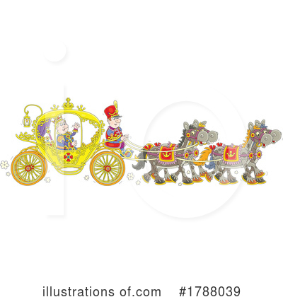 Horse Drawn Carriage Clipart #1788039 by Alex Bannykh