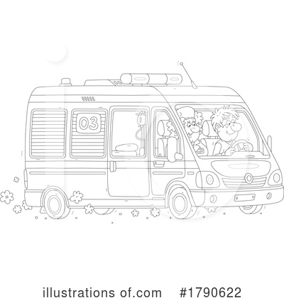 Ambulance Clipart #1790622 by Alex Bannykh