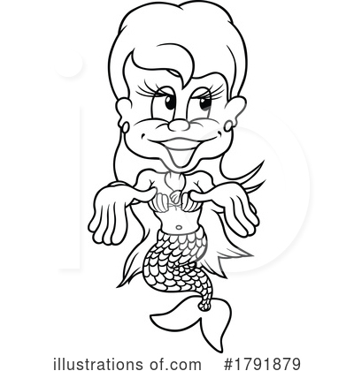 Mermaid Clipart #1791879 by dero