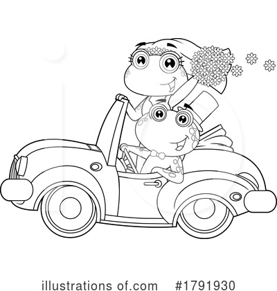 Wedding Car Clipart #1791930 by Hit Toon