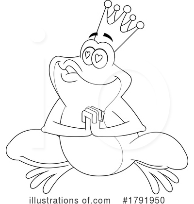 Frog Prince Clipart #1791950 by Hit Toon