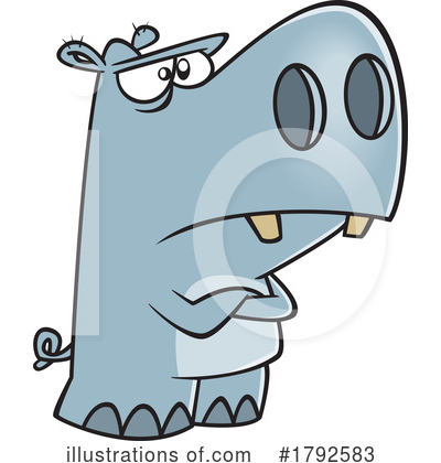 Hippos Clipart #1792583 by toonaday
